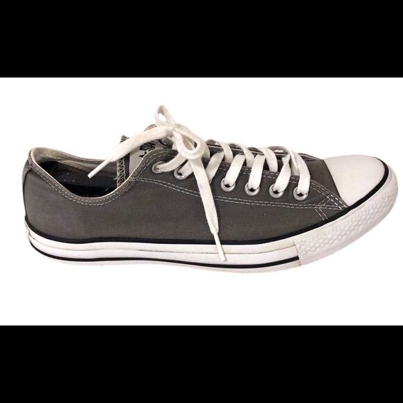 COPY - Converse Chuck Taylor All Star Unisex Low Top Grey Sneakers Sz 12 - Picture 4 of 8